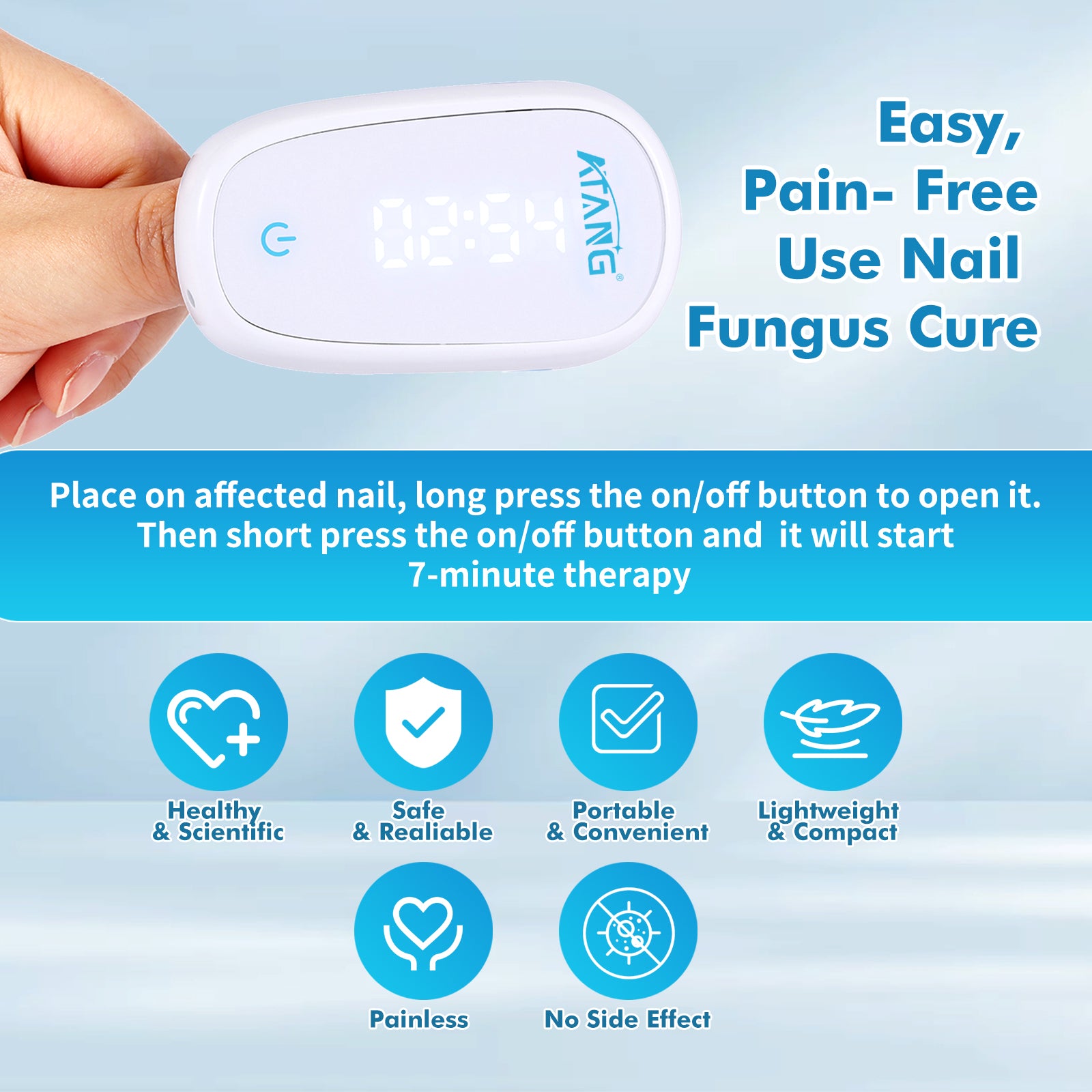 Onychomycosis fungus nail toenail fungus Nail Fungus Treatment laser AT-08